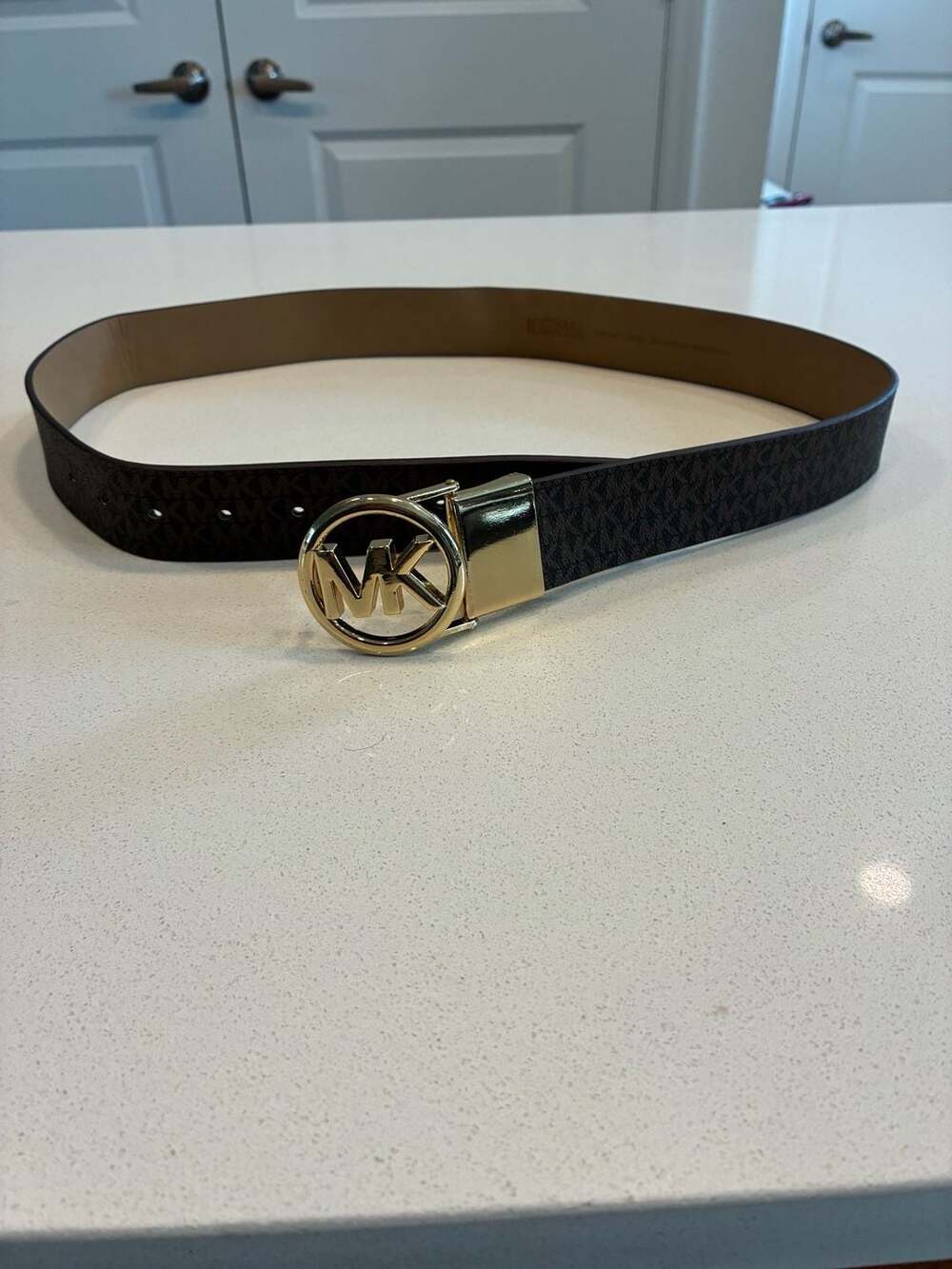 Michael Michael Kors Belt 1Size Brown Logo Reversible